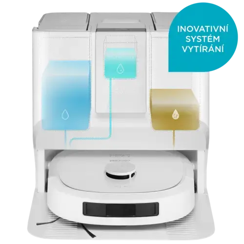 Concept Robotický vysavač a podlahová myčka 2 v 1 Aqua ULTIMATE Laser 3D VR4130