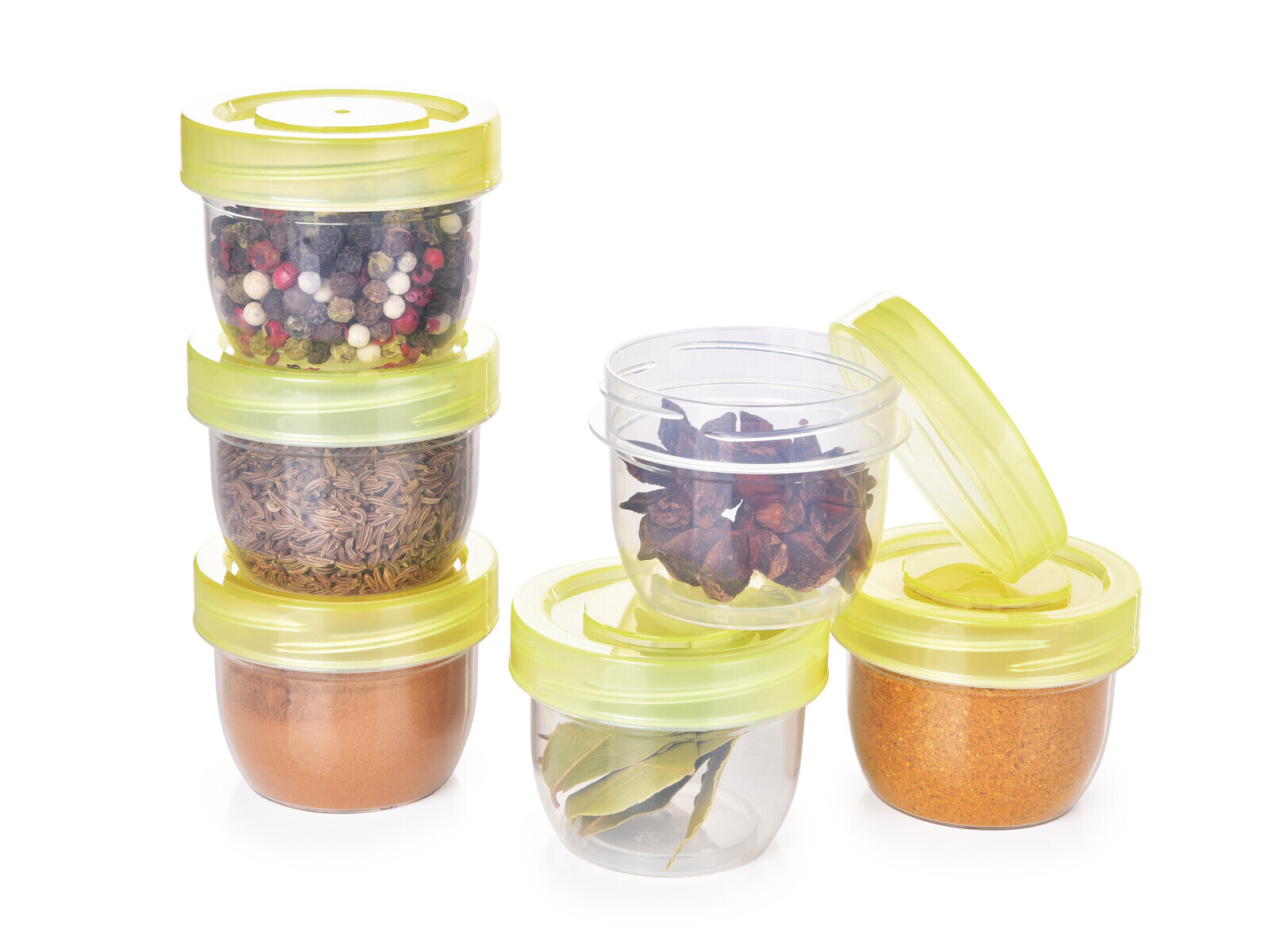 GREEN BOX | sada 6 šroubovacích dóz | 50 ml