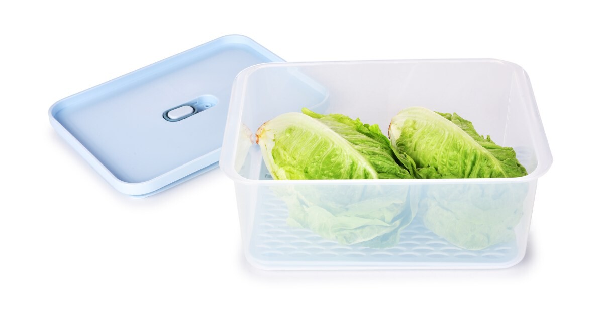 HERMETIC FRESH | dóza na potraviny s odkapávací mřížkou a silikonovým těsněním | 2 L