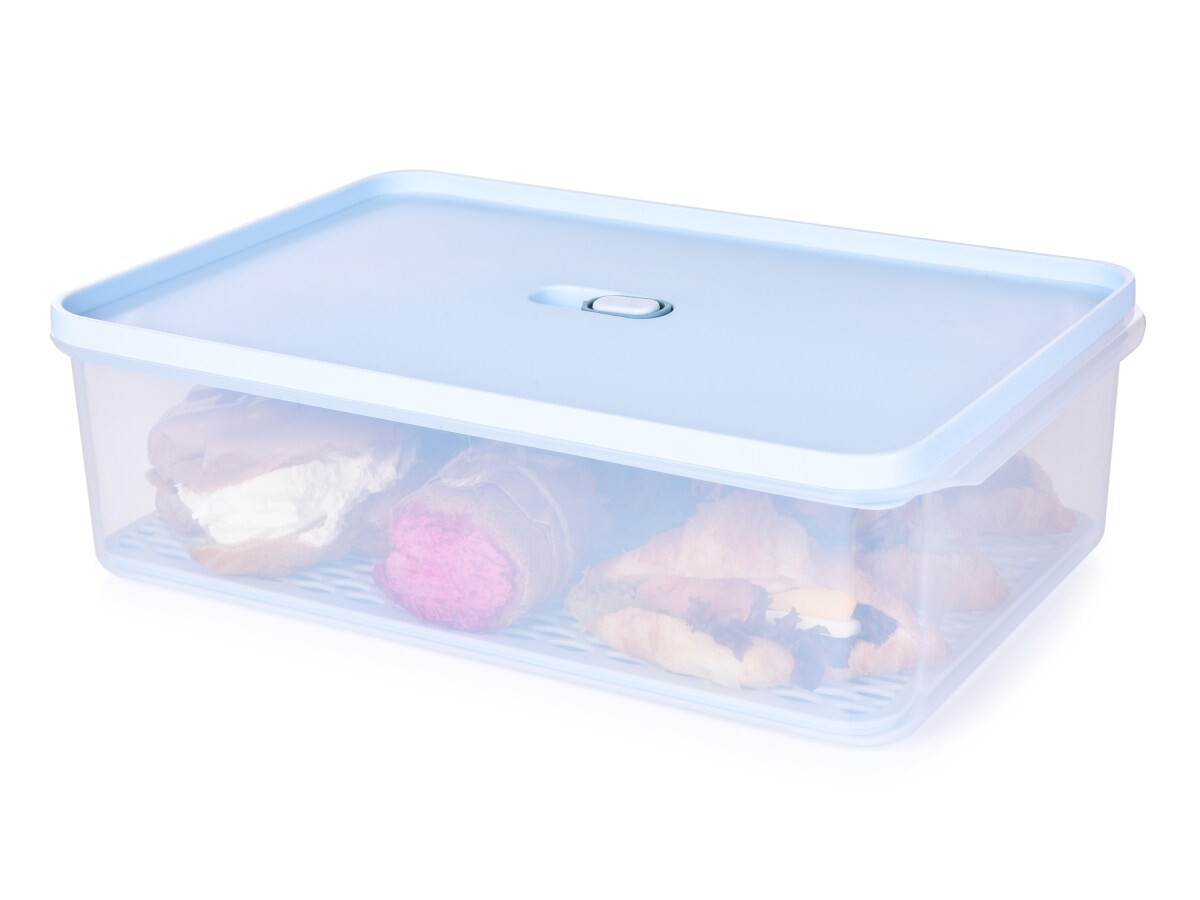 HERMETIC FRESH | dóza na potraviny s odkapávací mřížkou a silikonovým těsněním | 4,2 L