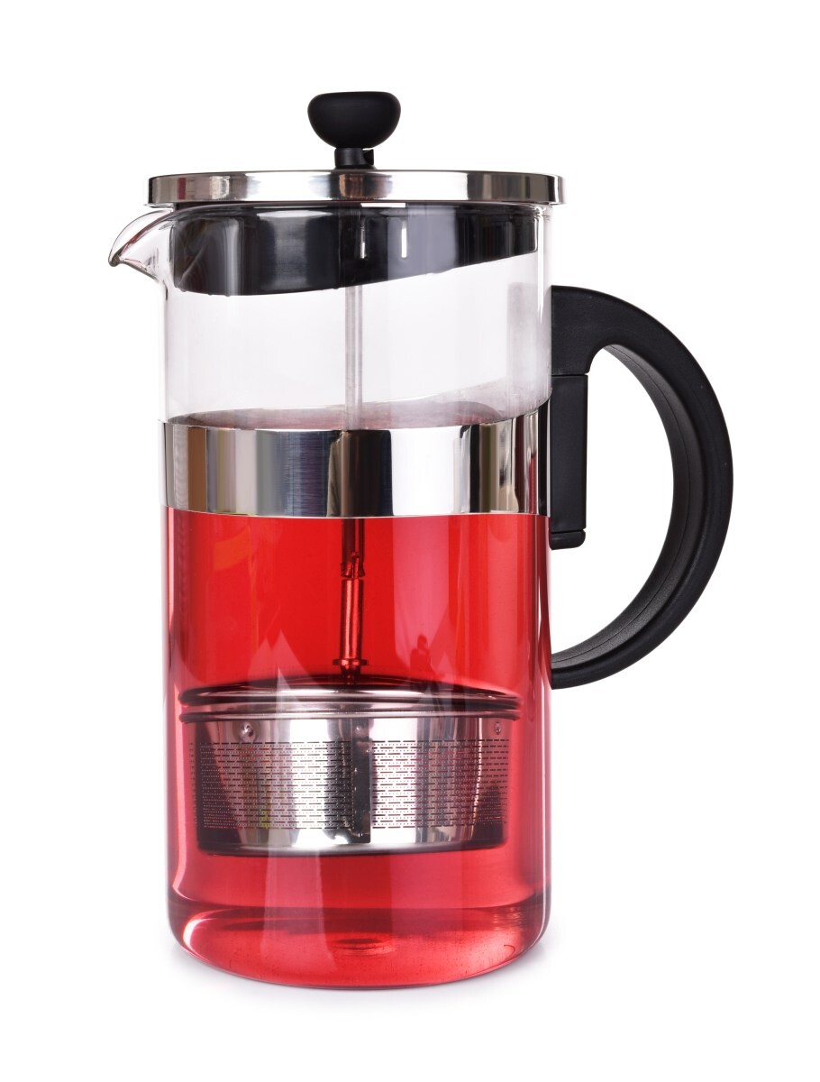 BOROSIL TEA HOUSE | 1 L skleněná konvice s nerezovým sítkem na čaj a víčkem