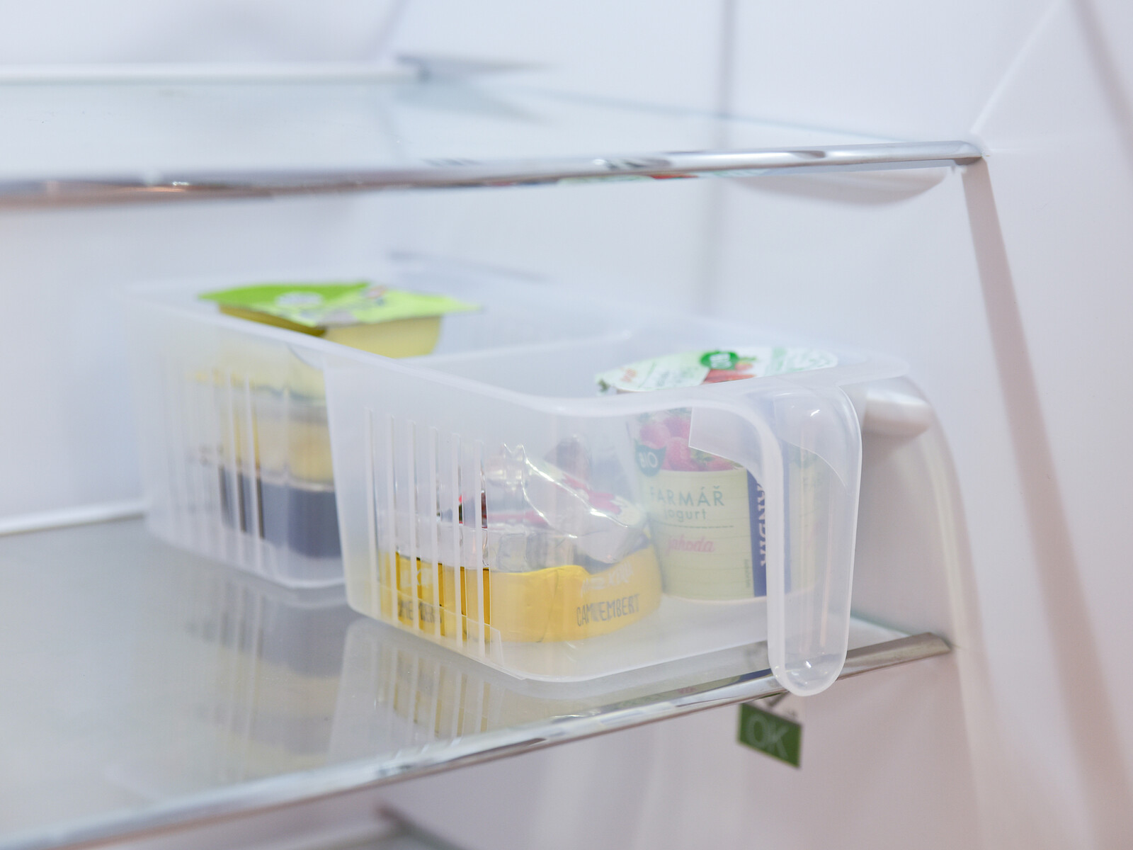 FRIGO | organizér do lednice | 2 přihrádky pro přehledné uskladnění potravin