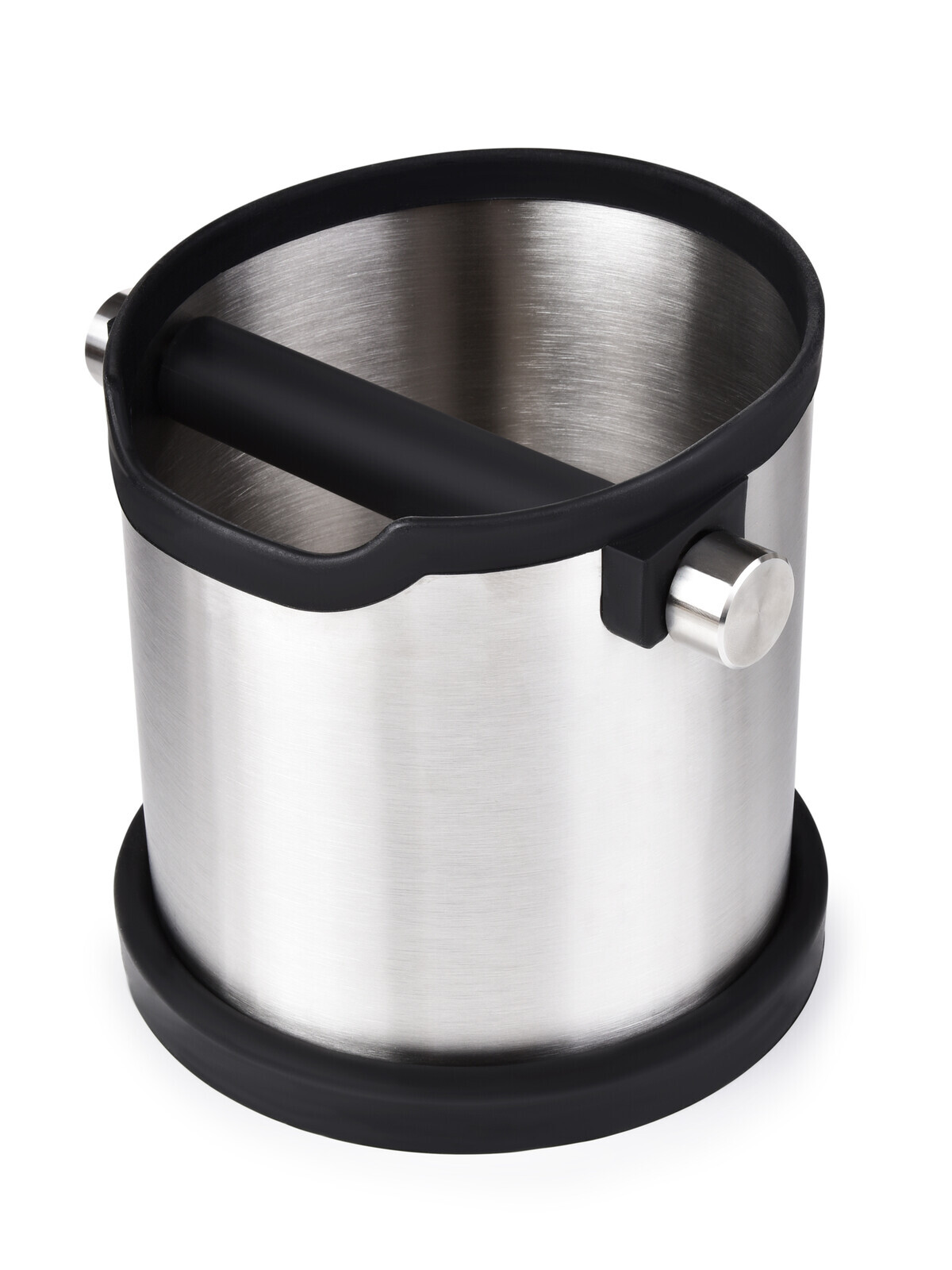 BARISTA | masivní nerezový odklepávač na kávovou sedlinu | kbelíkový knock box pro pákové kávovary