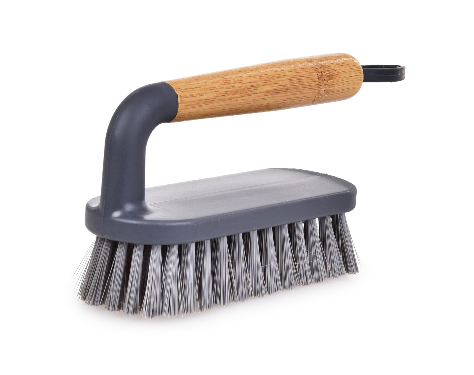 GoEco® BAMBOO | Kartáč na čištění & úklid typ „žehlička“ s bambusovou rukojetí