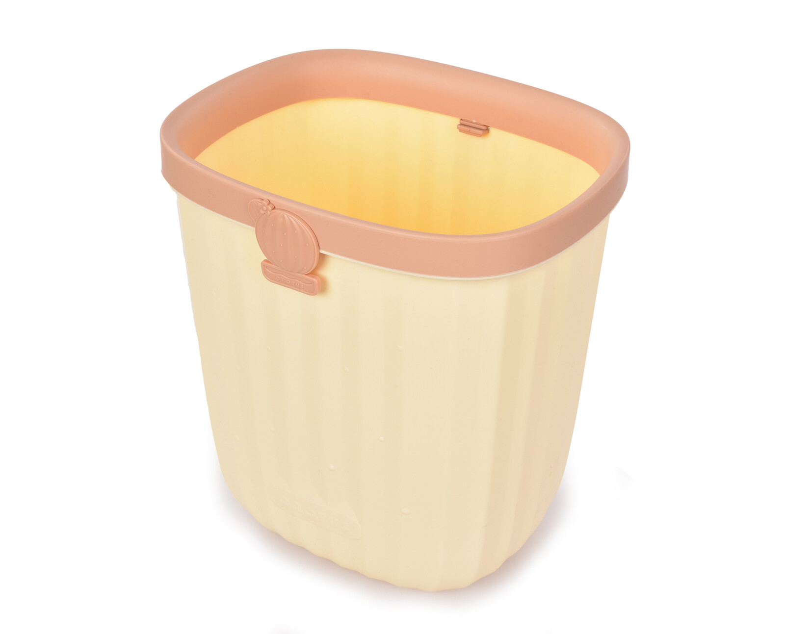 CACTUS | 9 L | elegantní odpadkový koš bez víka s odnímatelným rámečkem krémový