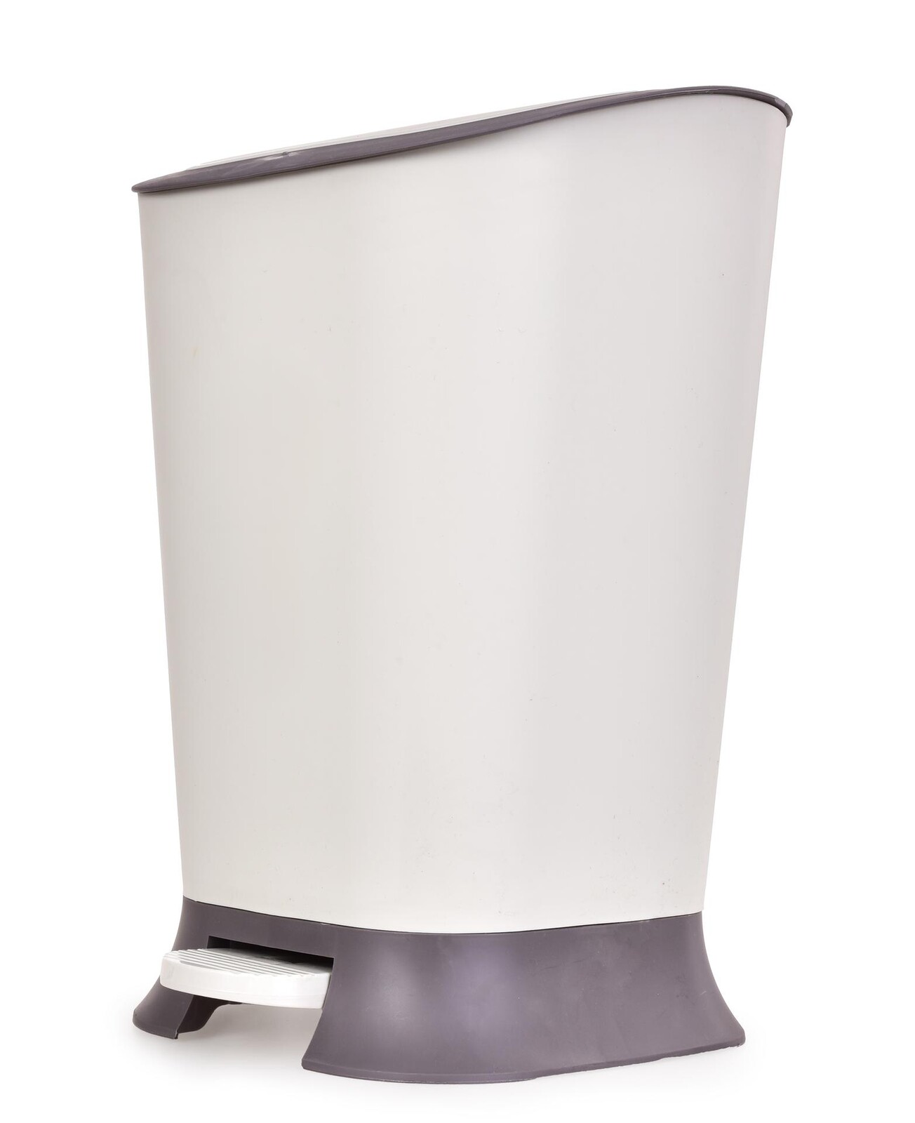 PRAKTIK | 11 L | nášlapný odpadkový koš s víkem šedý