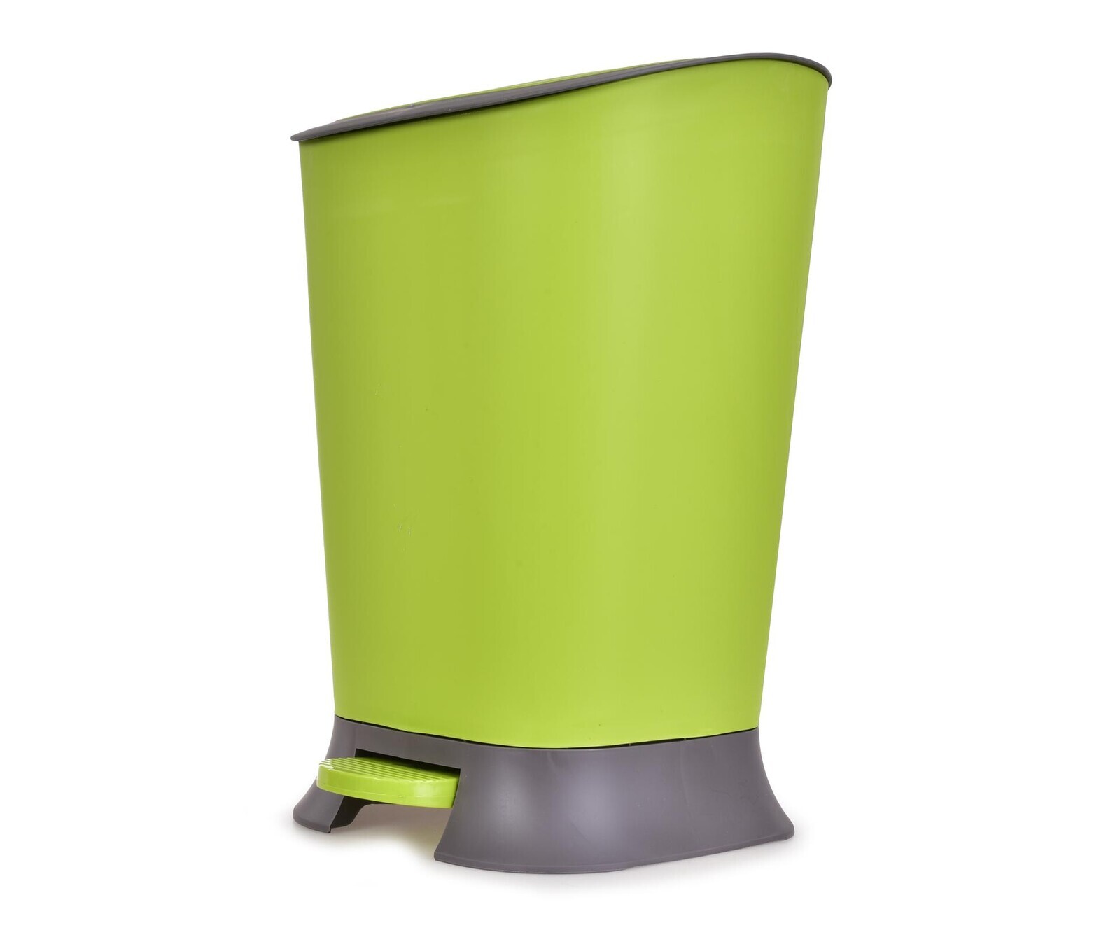 PRAKTIK | 11 L | nášlapný odpadkový koš s víkem zelený
