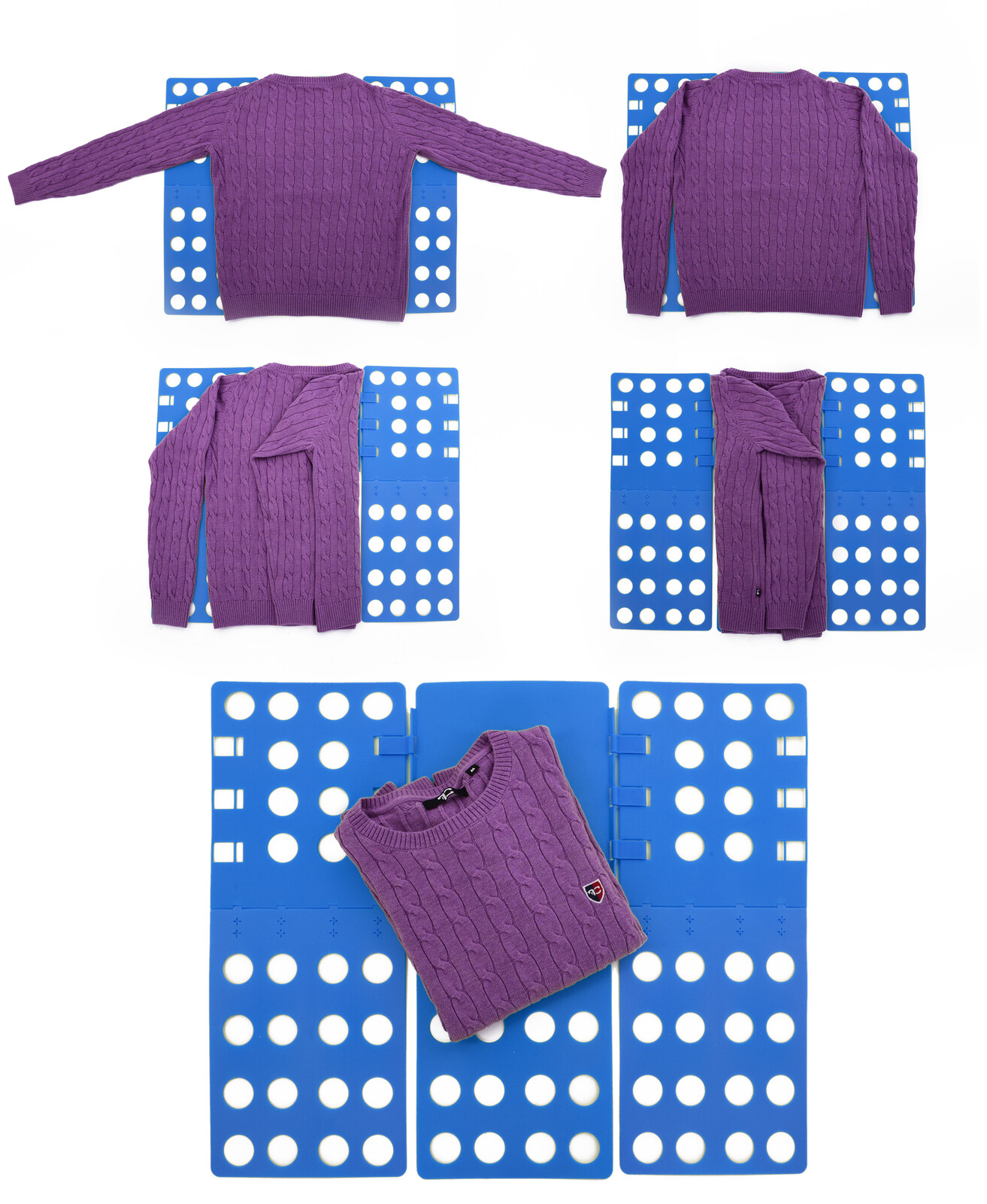 TEXTILO-SKLÁDAČ | pomůcka pro úhledné a rychlé skládání oblečení