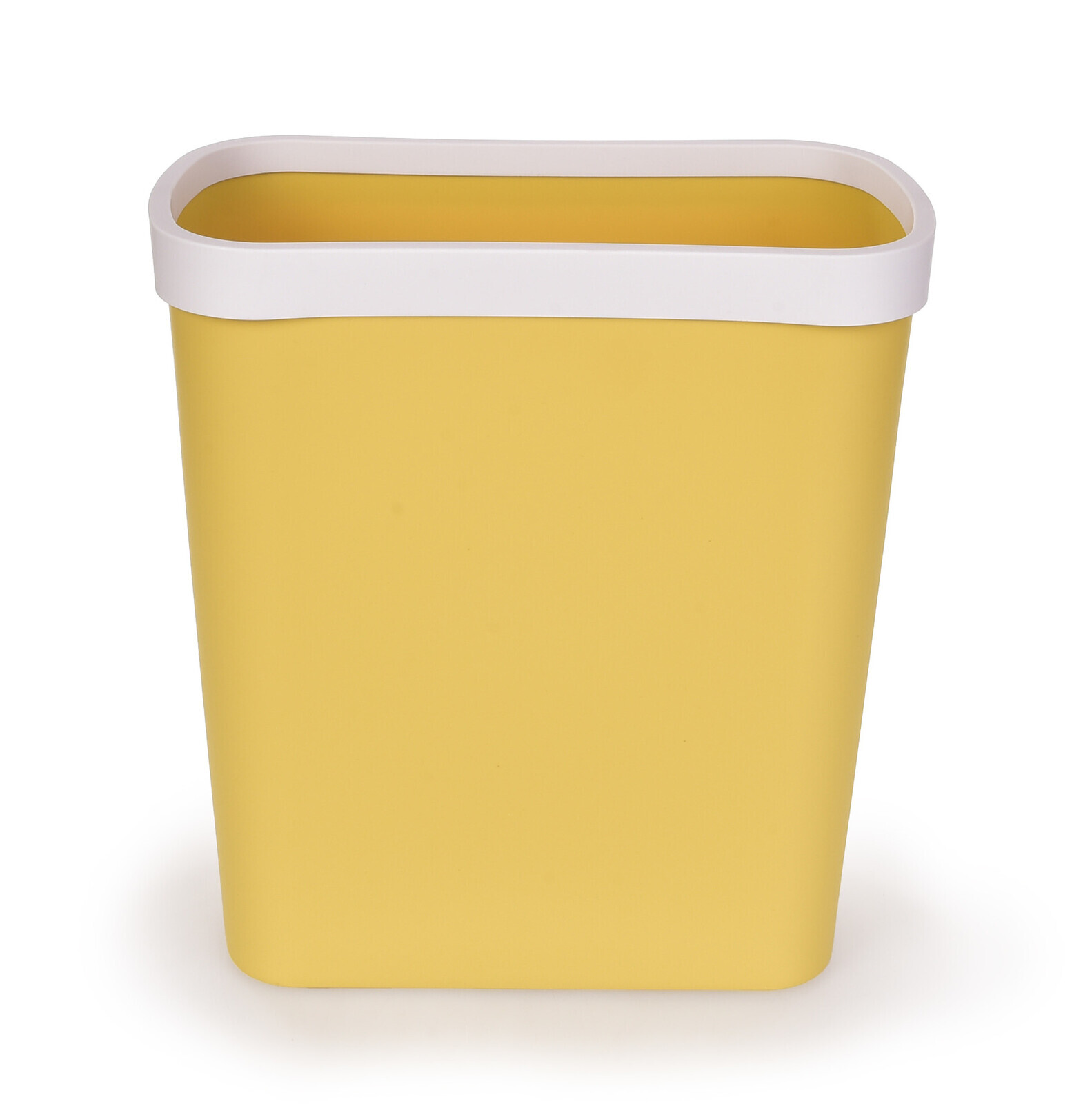 PRAKTIK | 8,5 L | elegantní odpadkový koš bez víka s odnímatelným rámečkem banánový