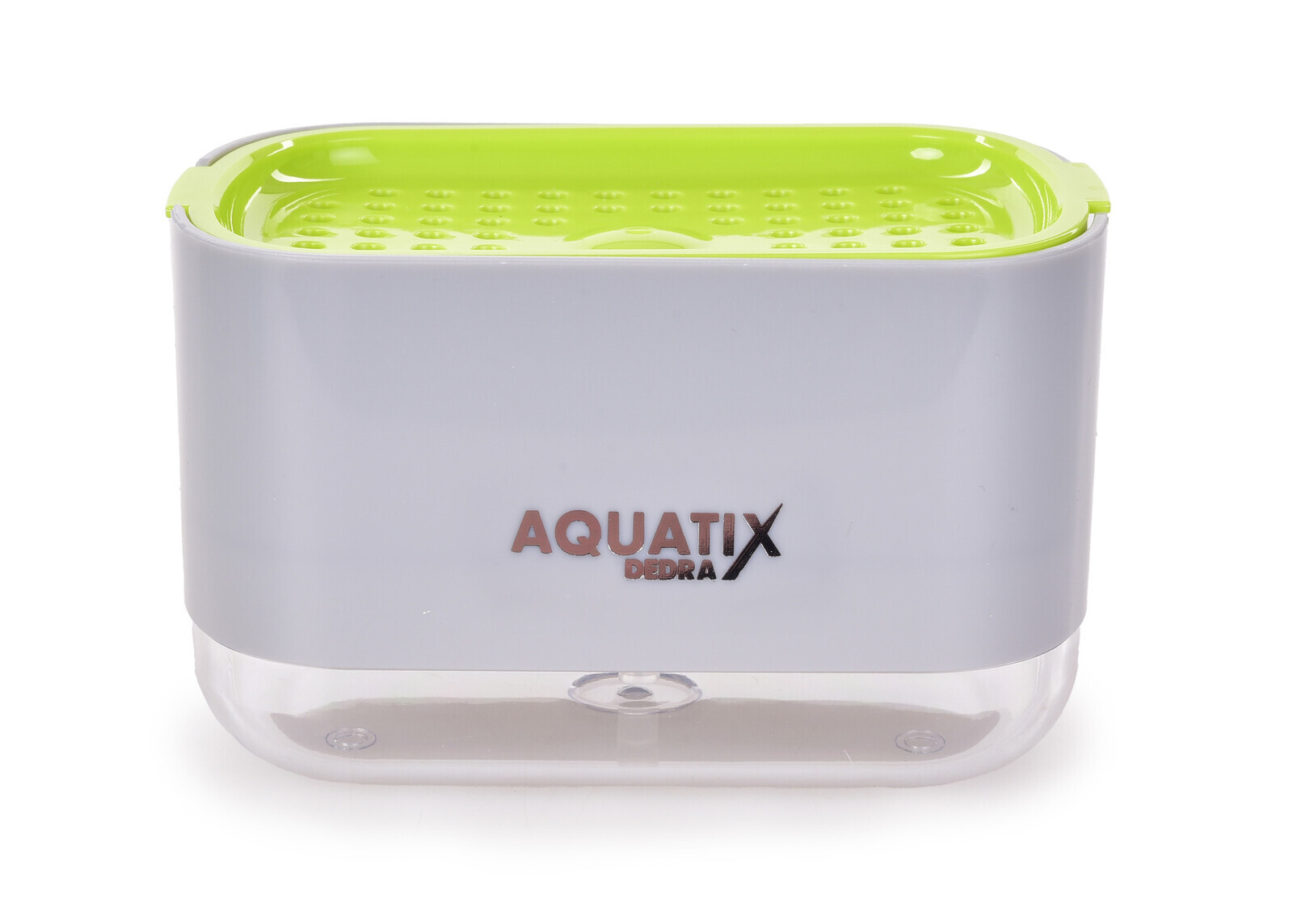 TRAMPOLÍNA | dávkovač mycího prostředku & odkapávač na houbičku | 200 ml | AQUATIX® šedý