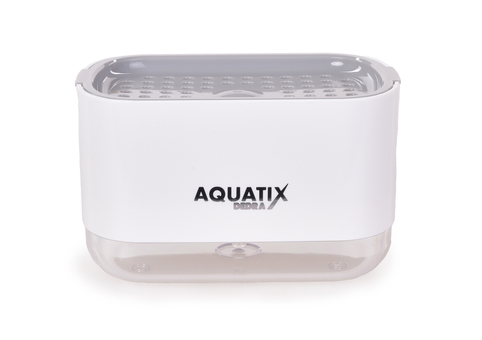 TRAMPOLÍNA | dávkovač mycího prostředku & odkapávač na houbičku | 200 ml | AQUATIX® bílý