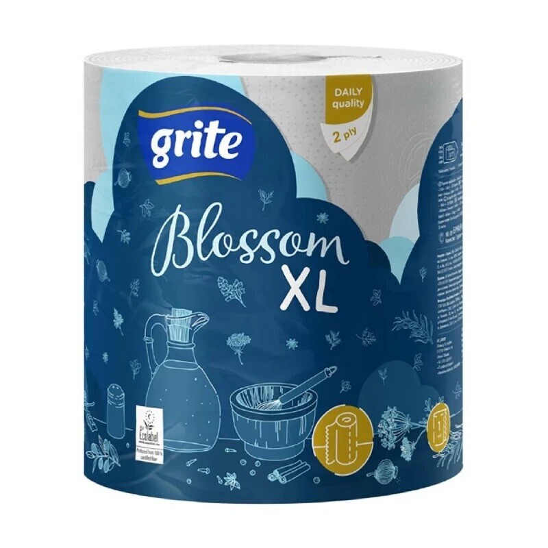 Kuchyňské utěrky Grite BlossomXL, 1 role, 2 vrstvy