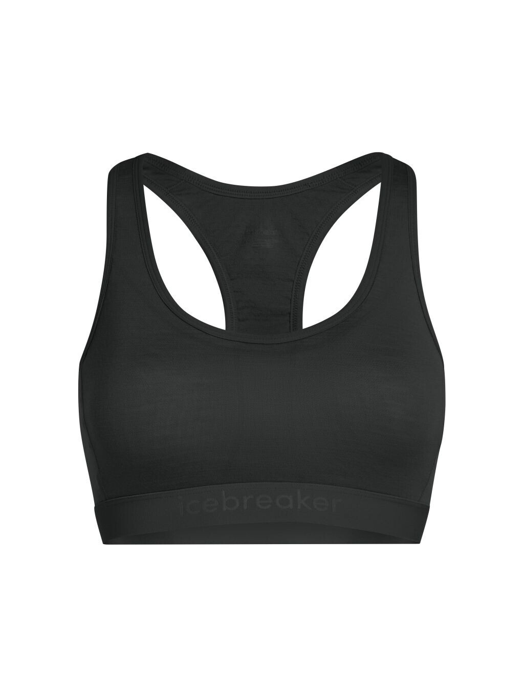 Dámská merino podprsenka ICEBREAKER Wmns 125 ZoneKnit Racerback Bra, Black velikost: L