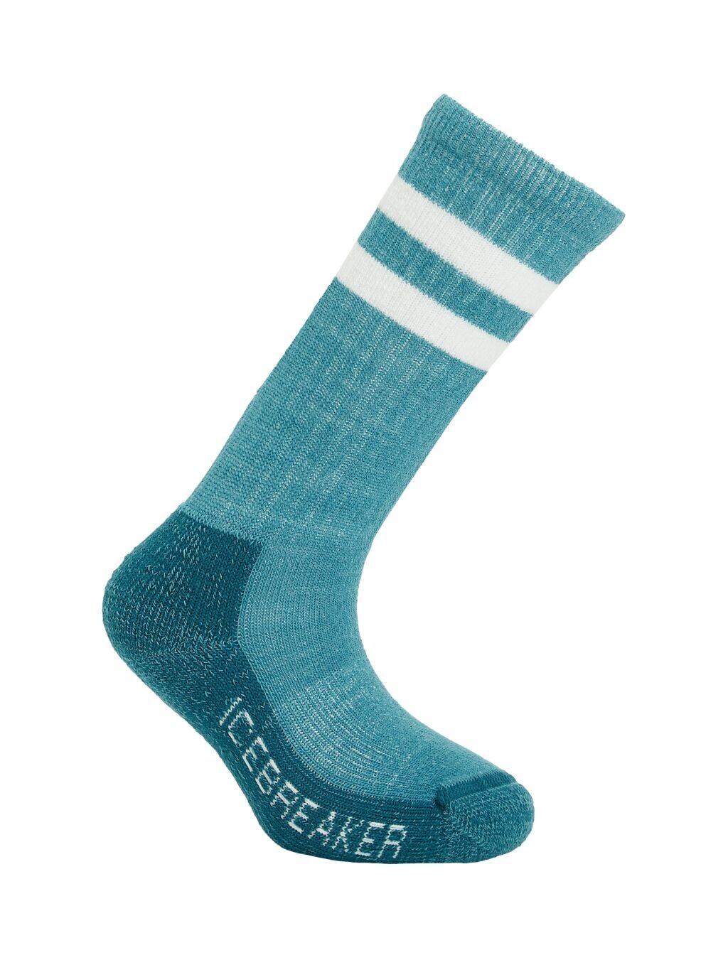 ICEBREAKER Kids Hike Light Crew, Topaz/Snow velikost: L