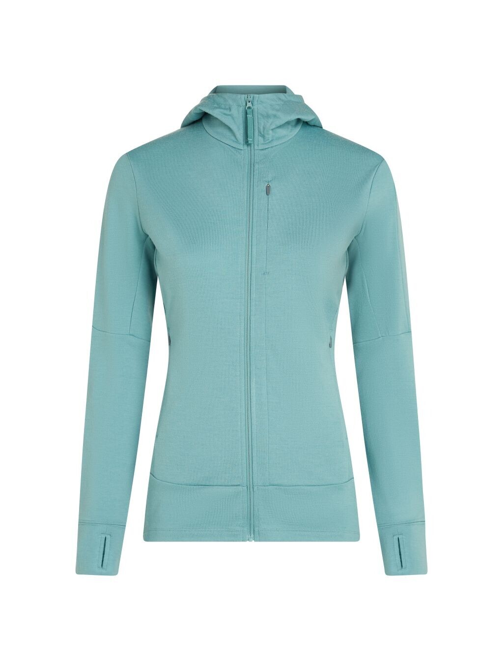 ICEBREAKER Wmns 260 Quantum IV LS Zip Hood, Hydro velikost: L
