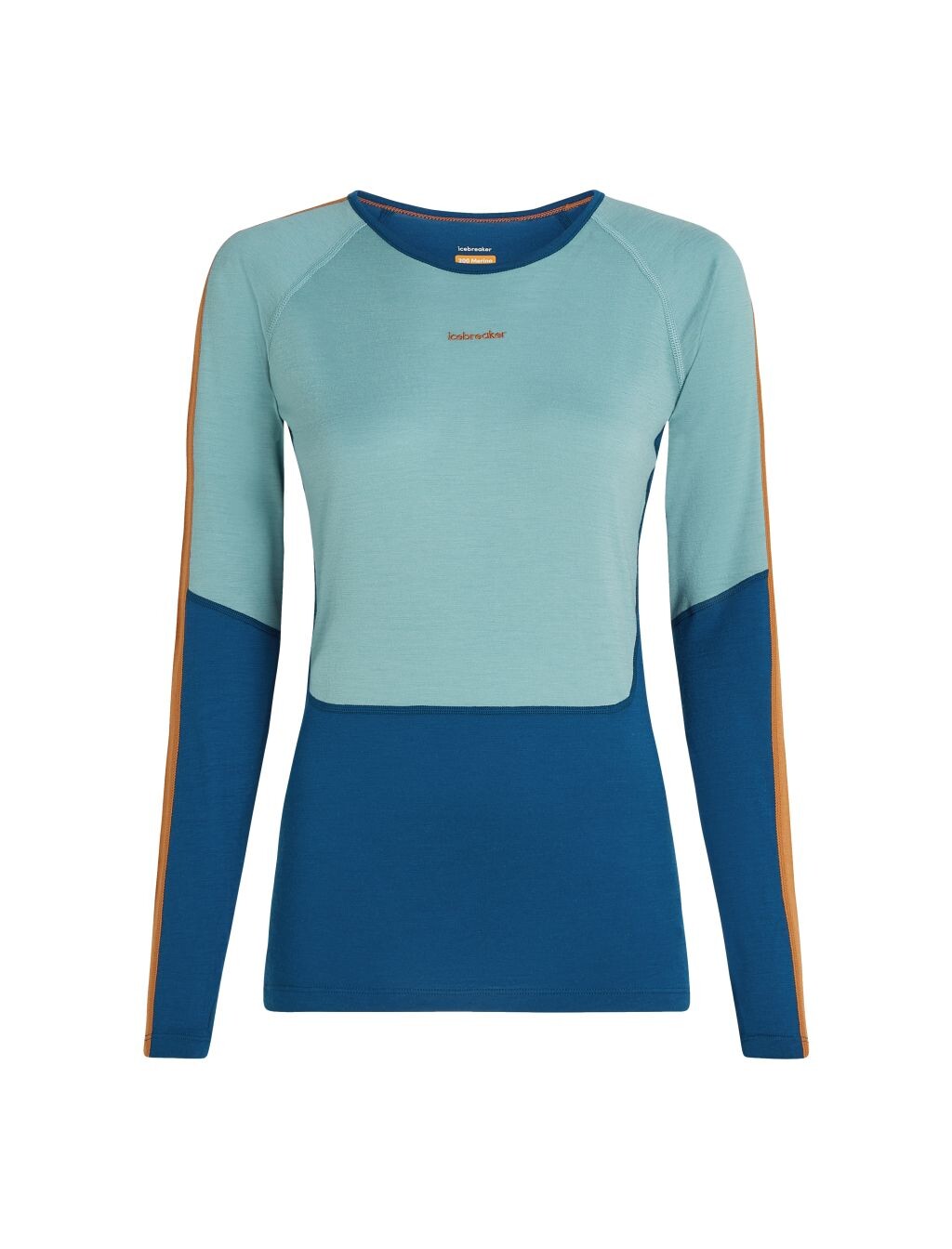 ICEBREAKER Wmns 200 Oasis+ LS Crewe, Atlantis/Hydro/Trail/Cb velikost: L