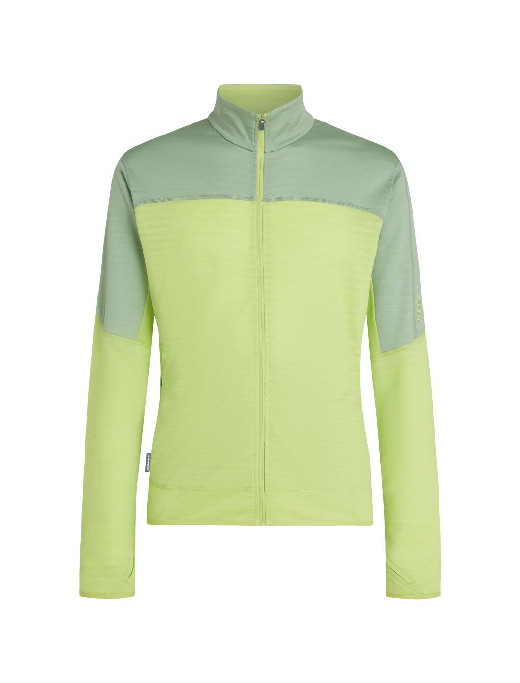 ICEBREAKER Mens 300 RealFleece Descend LS Zip, Peridot/Seaglass/Cb velikost: L