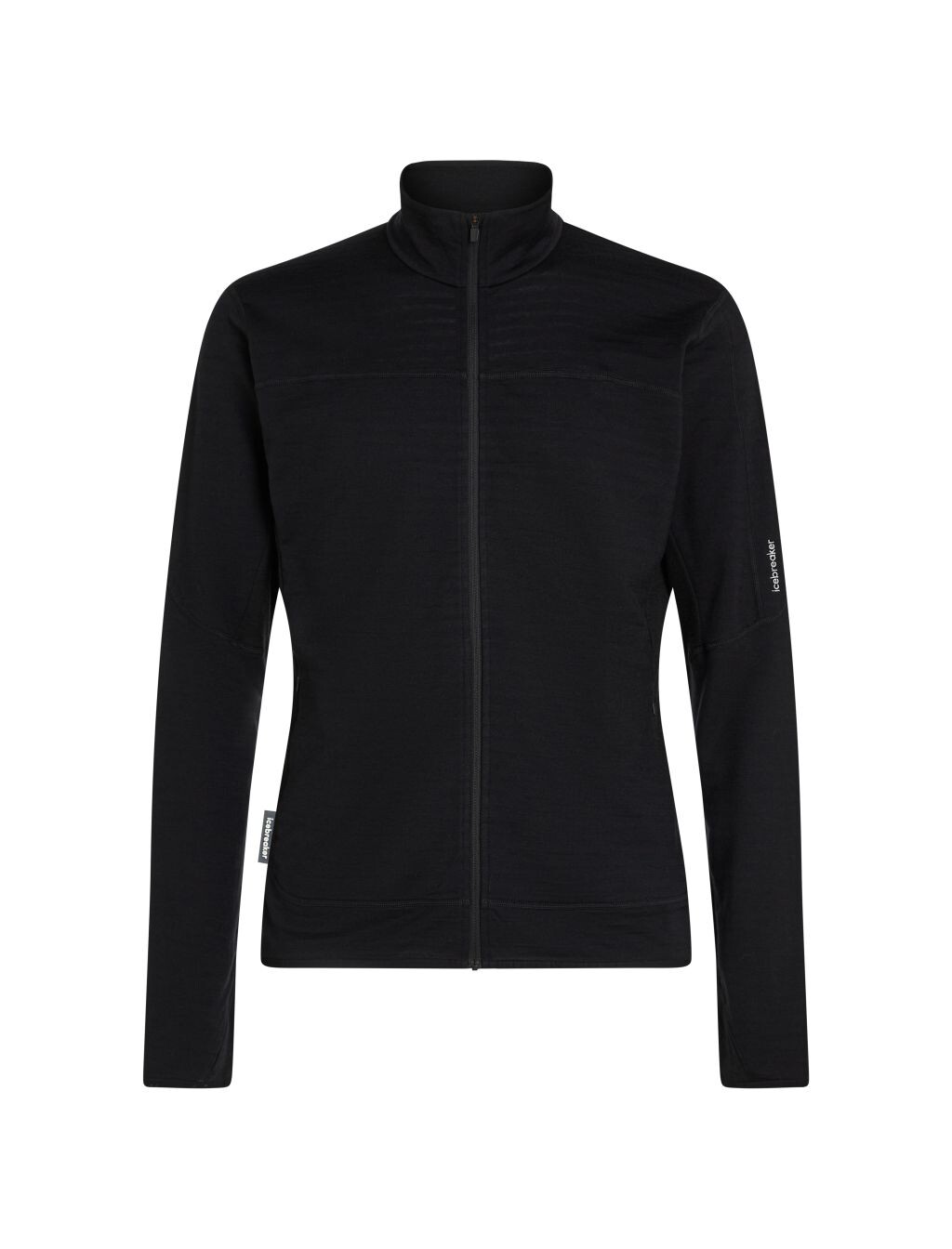 ICEBREAKER Mens 300 RealFleece Descend LS Zip, Black velikost: L