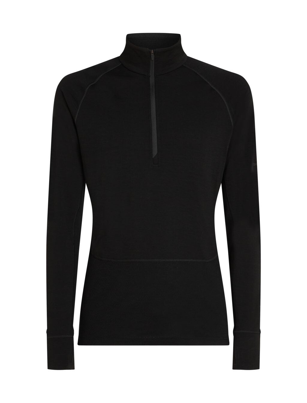 ICEBREAKER Mens 200 ZoneKnit LS Half Zip, Black velikost: L