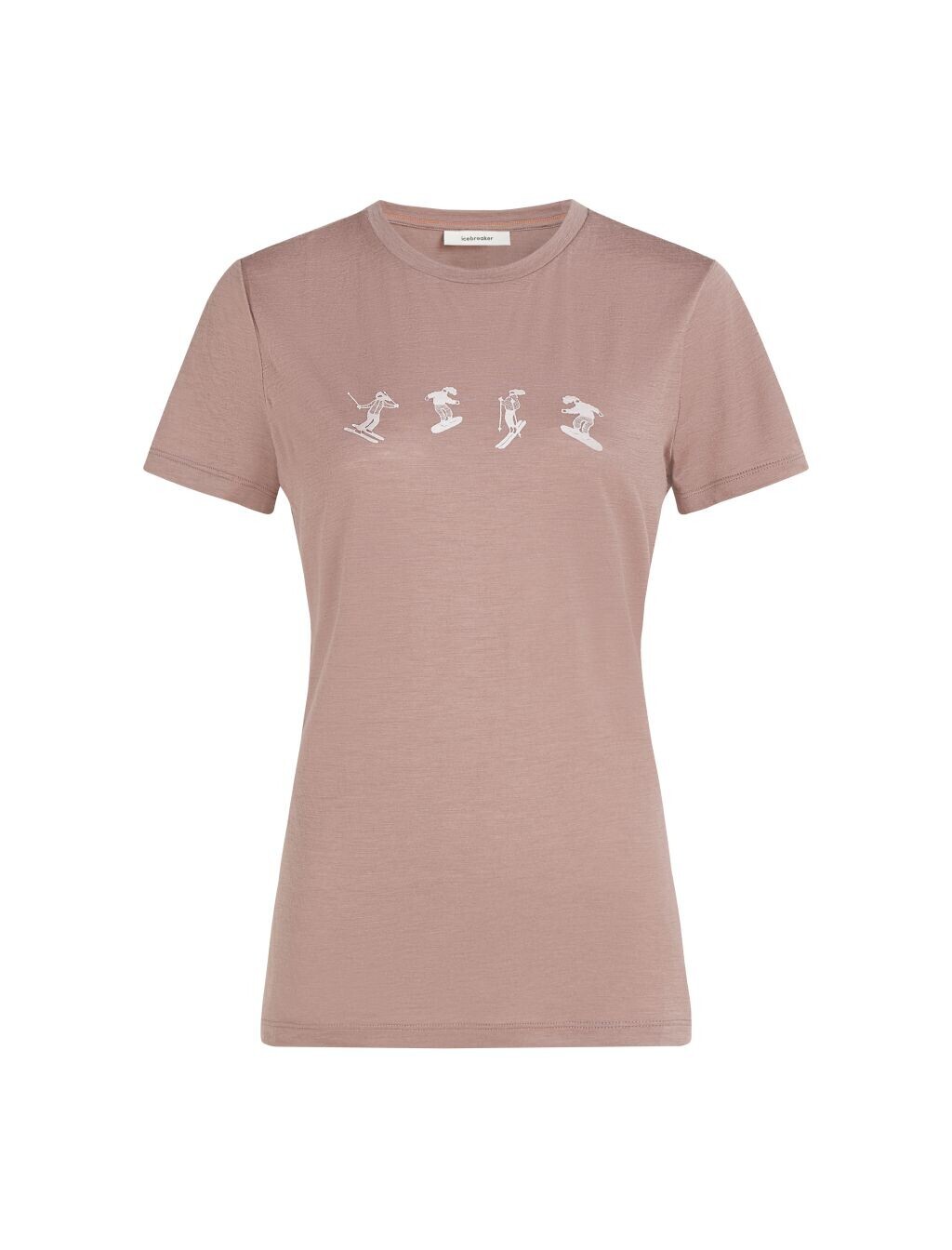 ICEBREAKER Wmns 150 Tech Lite SS Tee Snow Day, Summit velikost: L