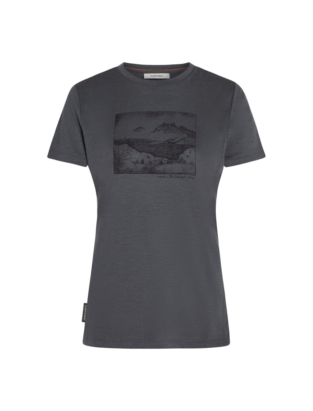 ICEBREAKER Wmns 150 Tech Lite SS Tee Lake View, Obsidian velikost: L