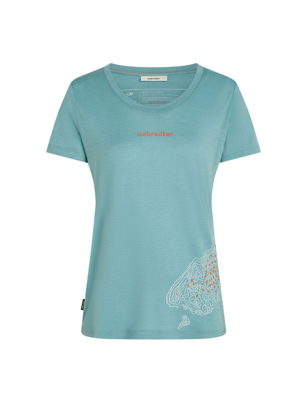 ICEBREAKER Wmns 150 Tech Lite SS Scoop Tee 30th Anniversary, Hydro velikost: L