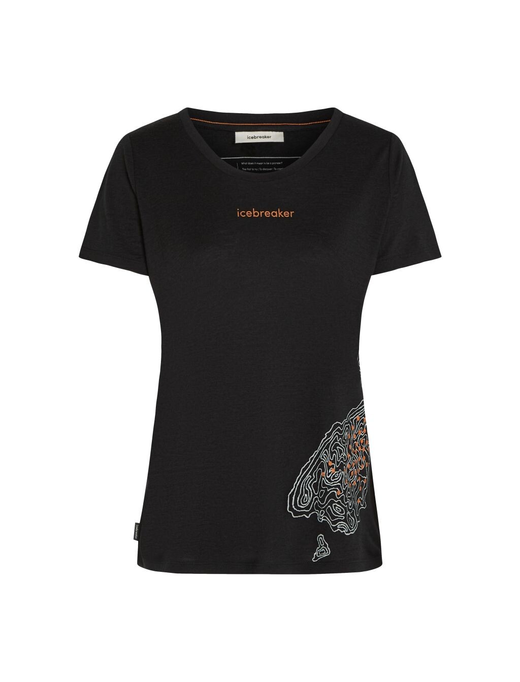 ICEBREAKER Wmns 150 Tech Lite SS Scoop Tee 30th Anniversary, Black velikost: L