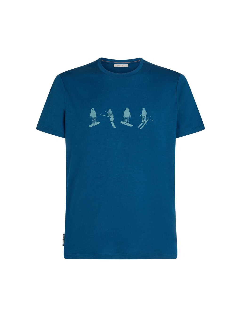ICEBREAKER Mens 150 Tech Lite SS Tee Snow Day, Atlantis velikost: L