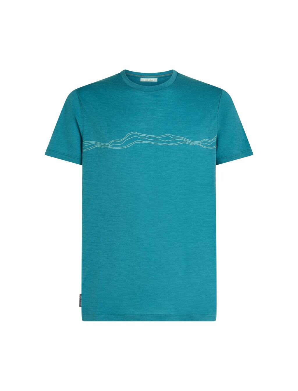 ICEBREAKER Mens 150 Tech Lite SS Tee Mounta Pulse, Topaz velikost: L