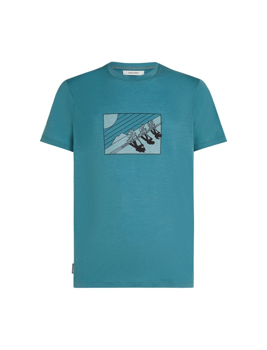 ICEBREAKER Mens 150 Tech Lite SS Tee Wild Pack, Topaz velikost: L