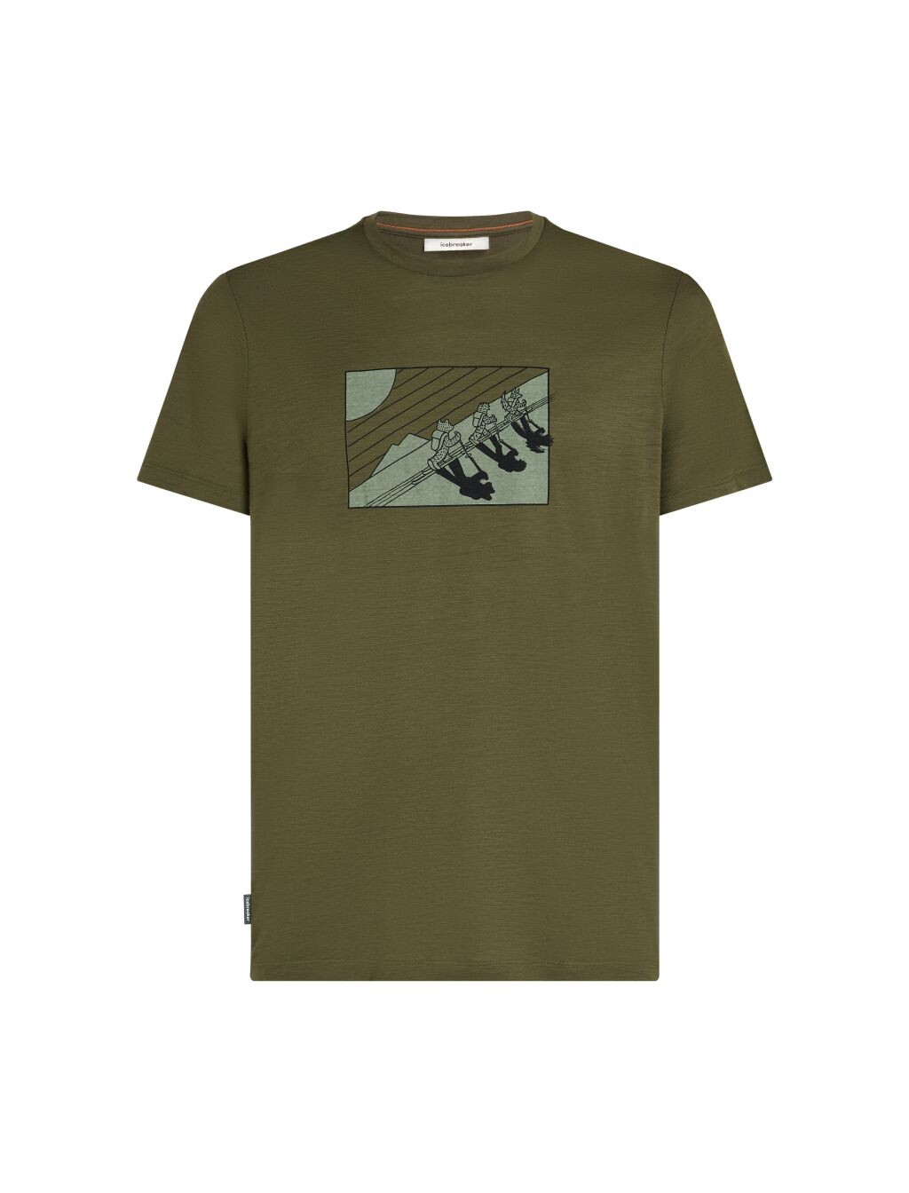 ICEBREAKER Mens 150 Tech Lite SS Tee Wild Pack, Loden velikost: L