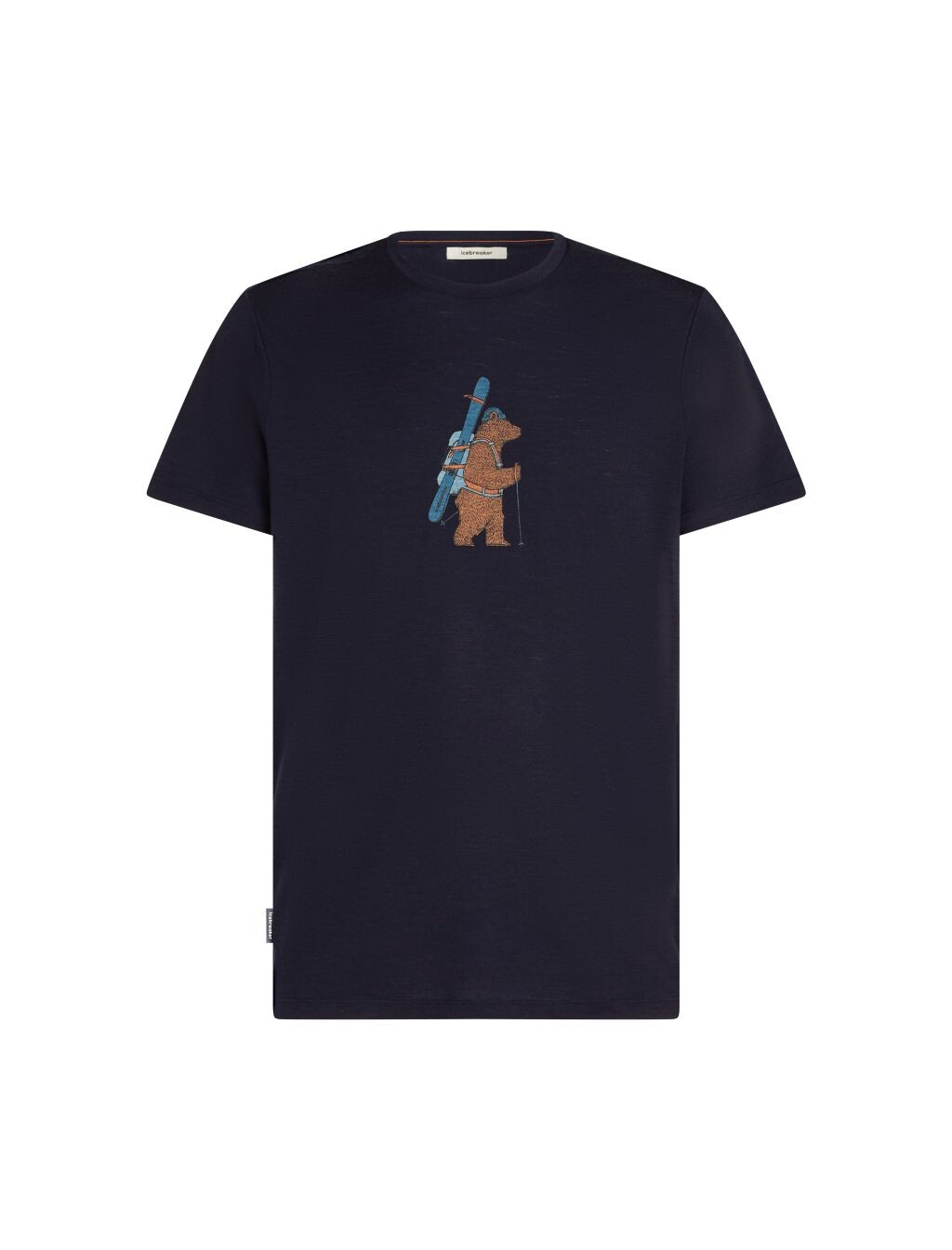 ICEBREAKER Mens 150 Tech Lite SS Tee Bear Tour, Midnight Navy velikost: L