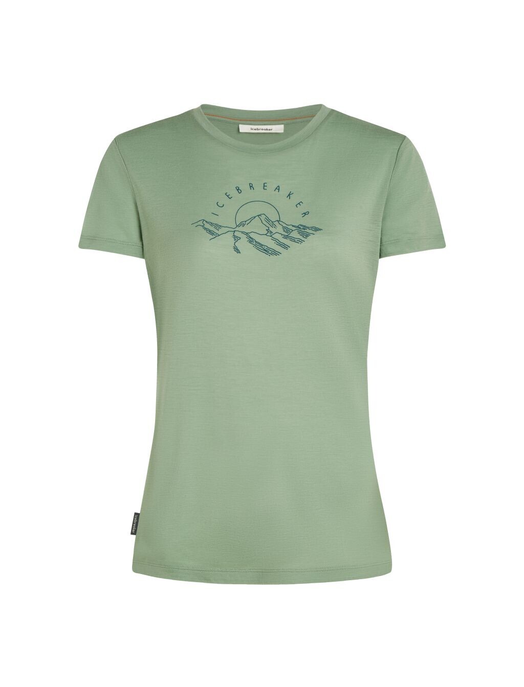 ICEBREAKER Wmns 150 Tech Lite SS Tee Sunrise Sumit, Seaglass velikost: L