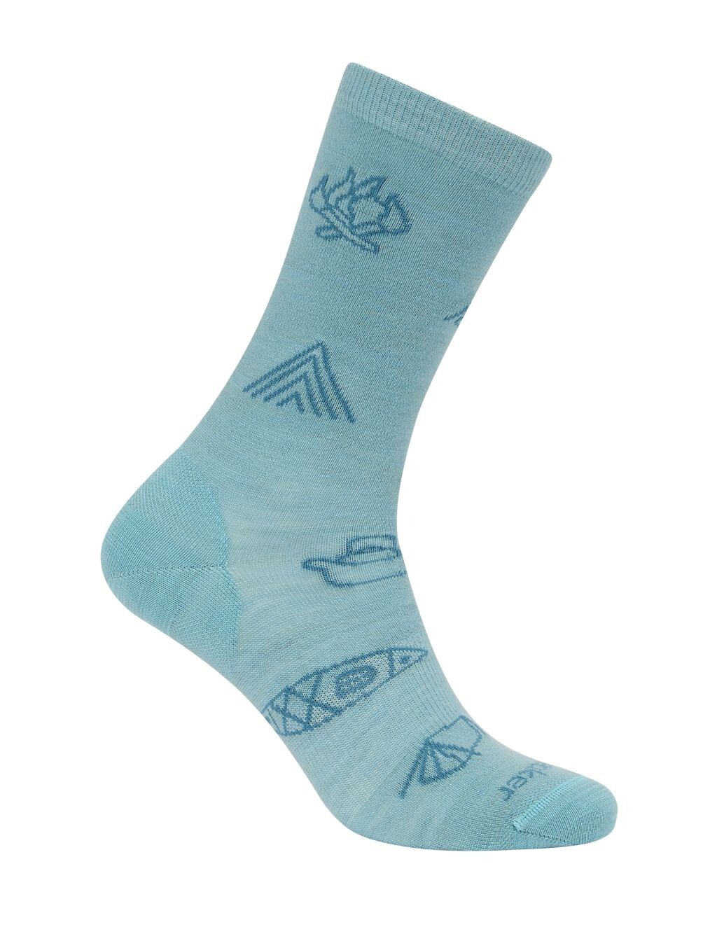 ICEBREAKER Wmns Lifestyle Ultralight Crew Camp Ess, Hydro/Topaz velikost: L