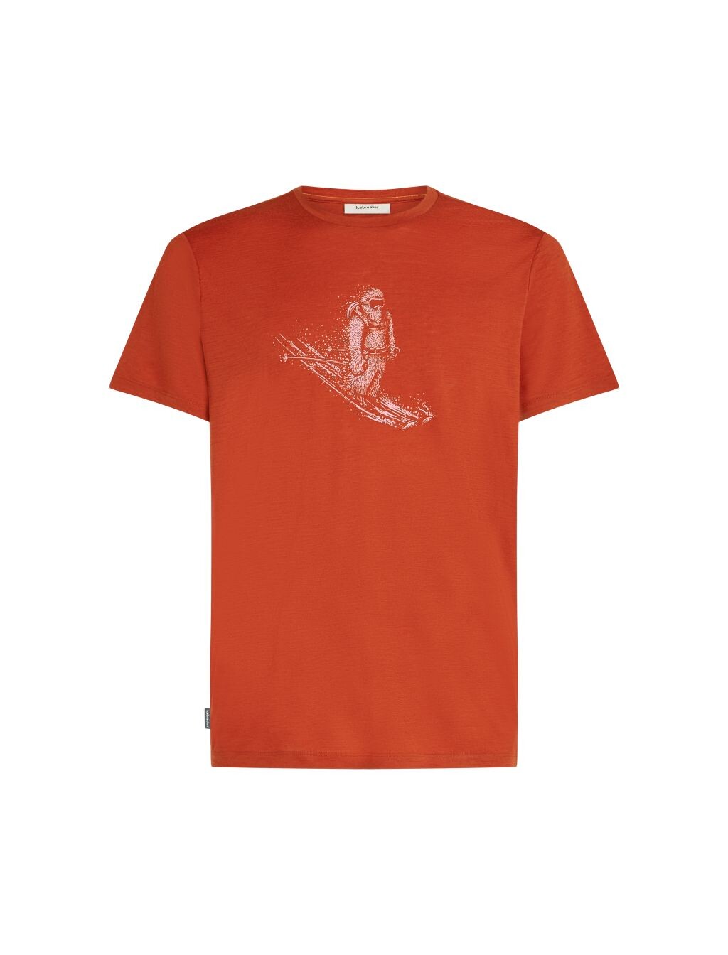 ICEBREAKER Mens 150 Tech Lite SS T Skiing Yeti, Agate velikost: L