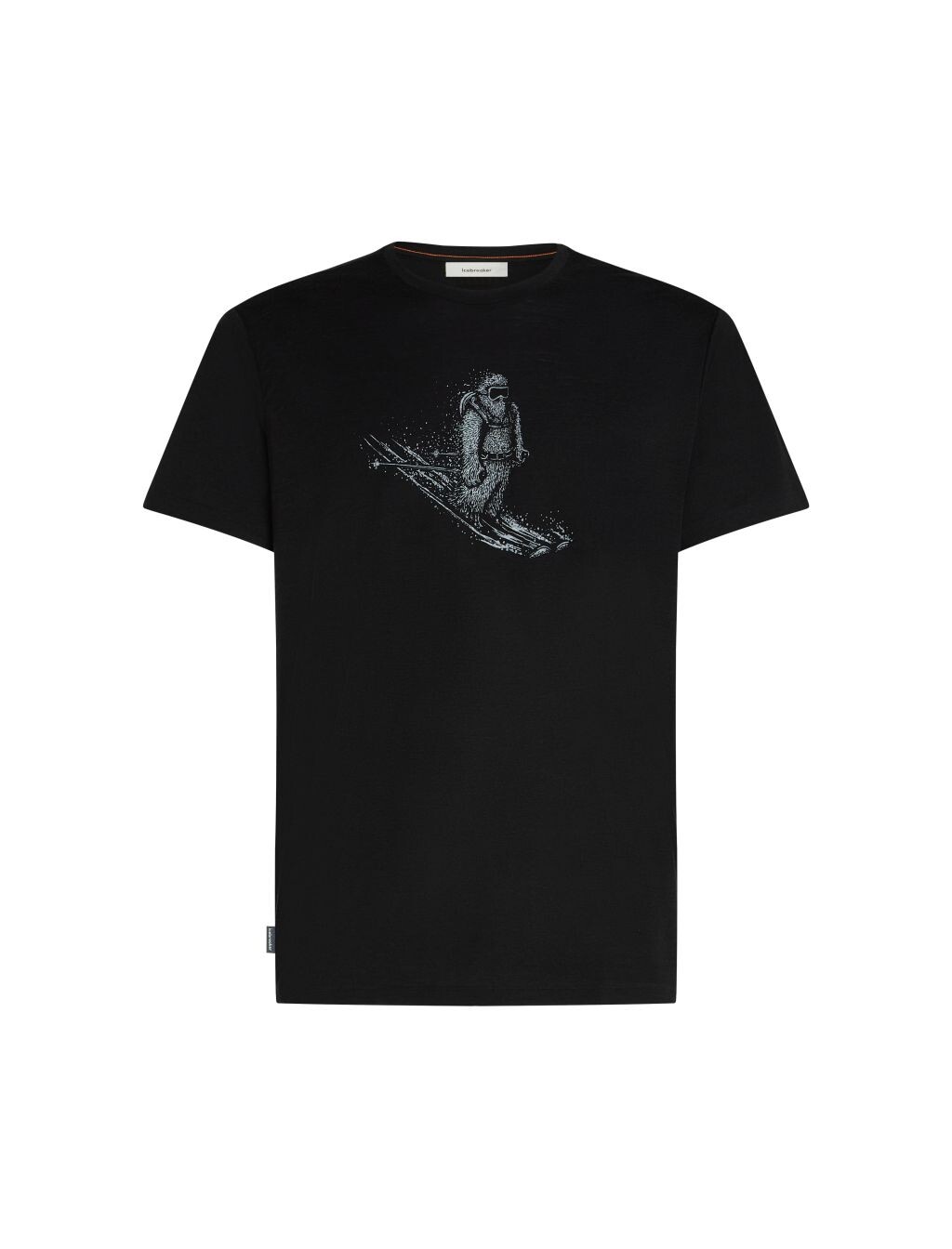 ICEBREAKER Mens 150 Tech Lite SS T Skiing Yeti, Black velikost: L