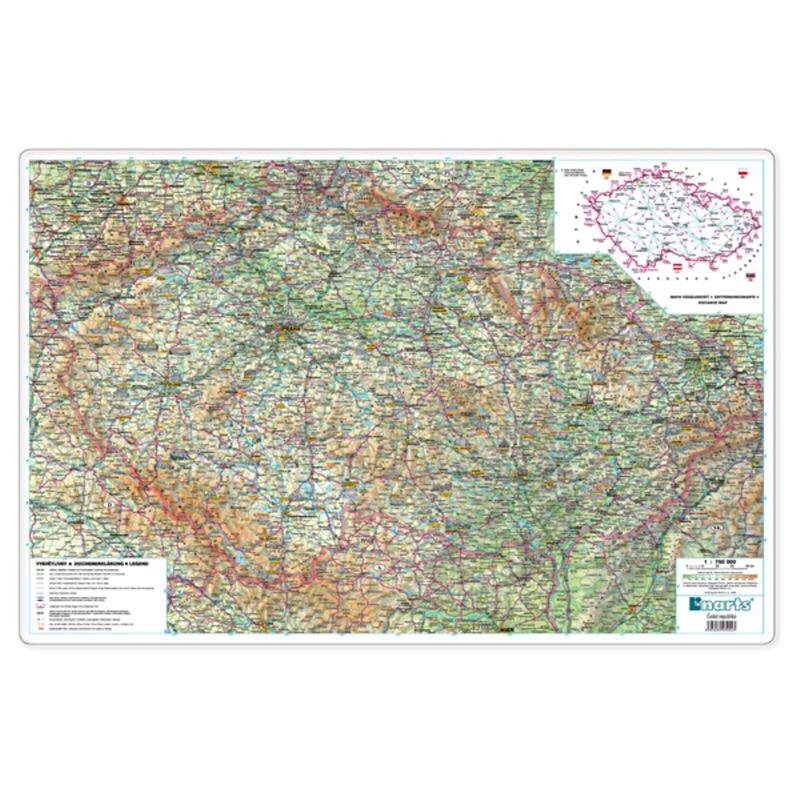 Podložka na stůl - mapa Evropy, 67 x 44 cm