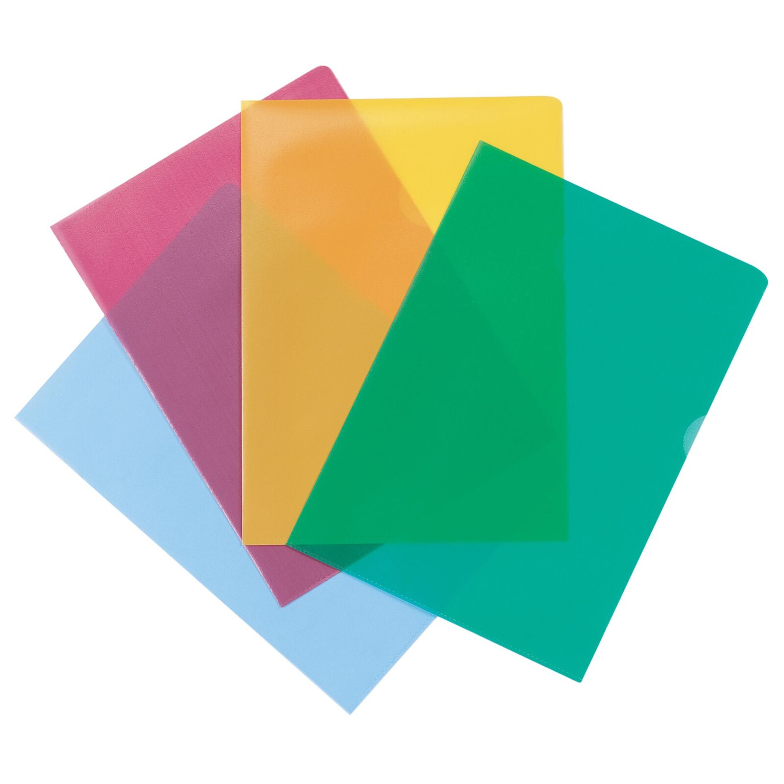 Zakládací obaly L Q-Connect - A4, 120 mic, matné, mix barev, 10 ks