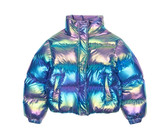 Mikk-Line Mikk - Line dětská metalická puffer zimní bunda 6534 - Mettalic Velikost: 3-4 roky