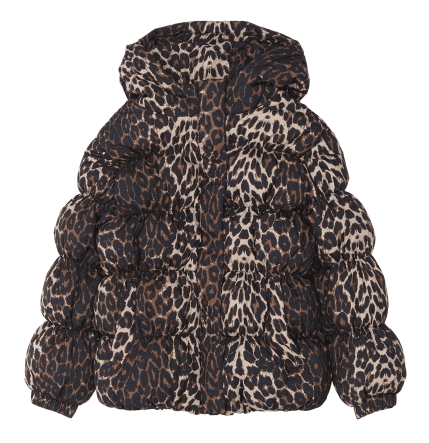 Mikk-Line Mikk - Line dětská metalická puffer zimní bunda 6534 - Leopard Velikost: 3-4 roky