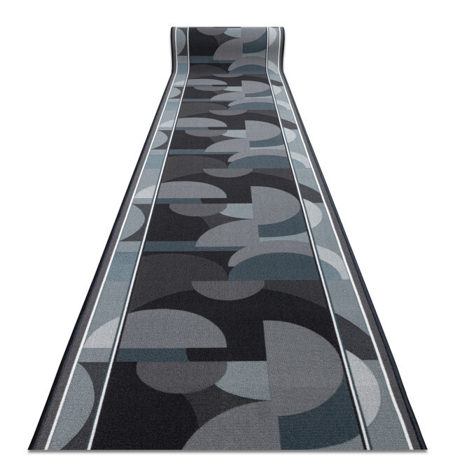 Protiskluzový běhoun MALIS geometrický, šedý - Výprodej