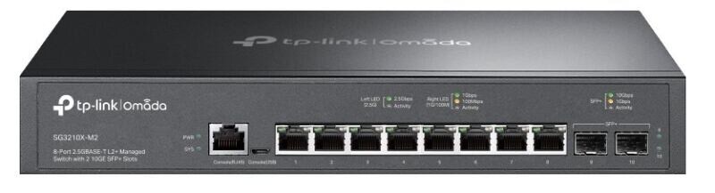 TP-Link SG3210X-M2 Switch L2+ Managed, 2x 10GLAN, 8x 2,5GLAN,  2x SFP+, Omada SDN SG3210X-M2