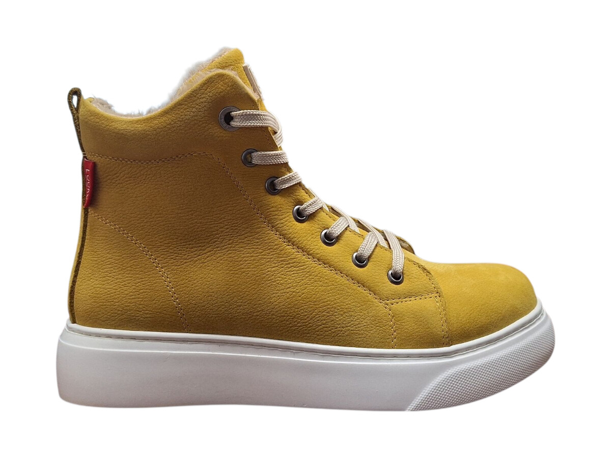 Looke LYSIANE L1256-07 Dámské zimní kotníkové boty žluté 37