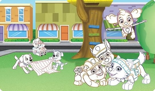 Maluj vodou zas a znovu Tlapková patrola