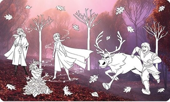 Maluj vodou zas a znovu Ledové království