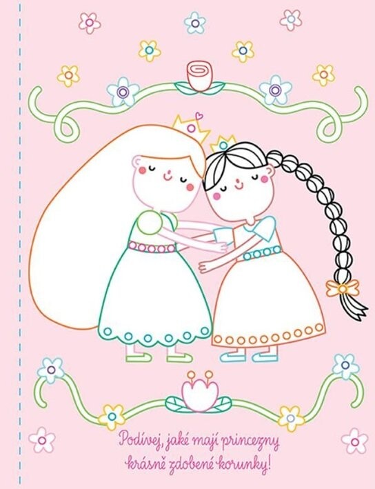 Omalovánky s kamínky Víly a princezny