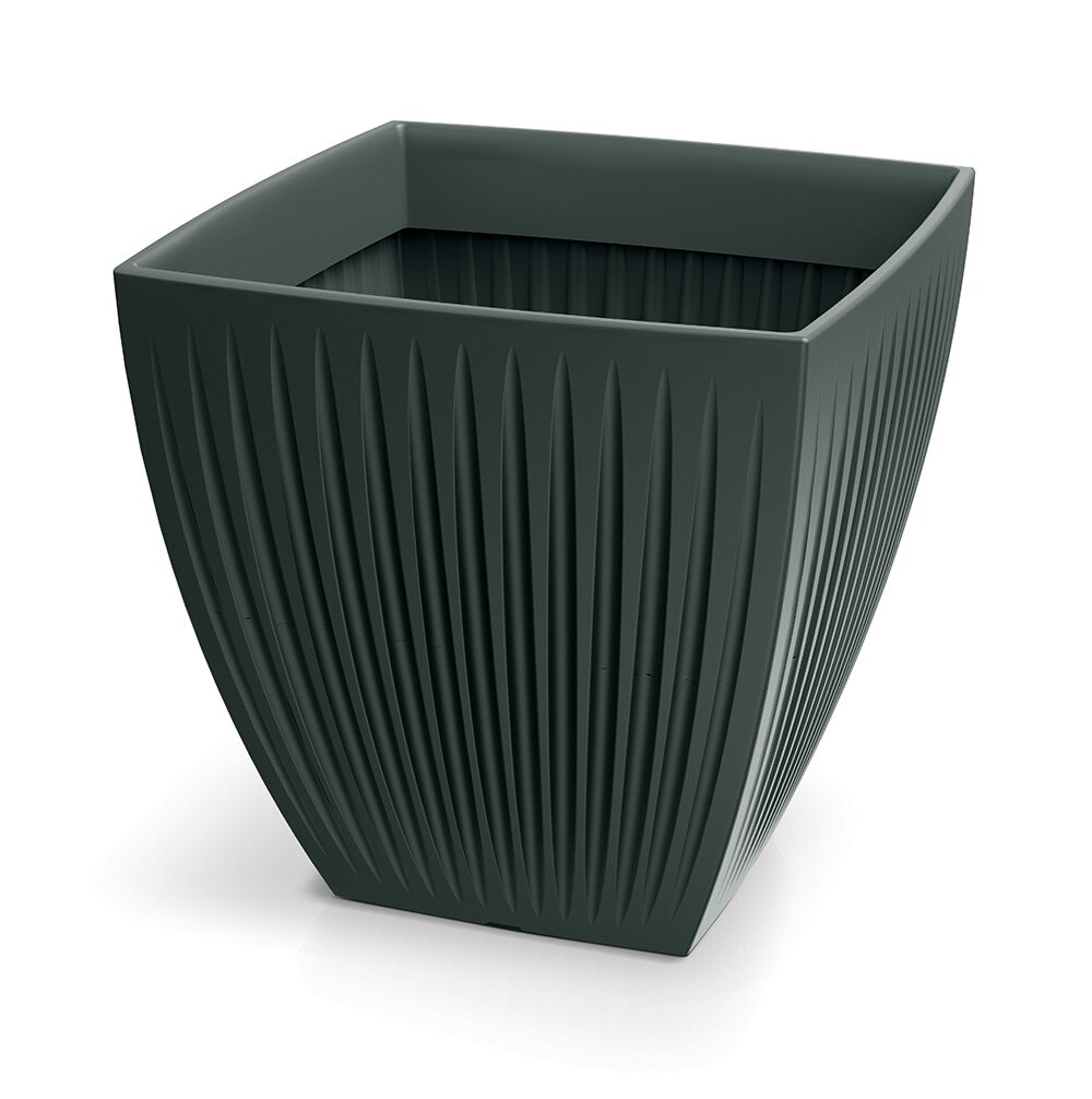 Ethick Květináč LATIA SQUARE MIDL 40 cm, antracit