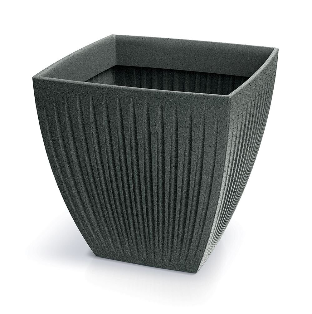 Ethick Květináč LATIA SQUARE MIDL 60 cm, černý granit