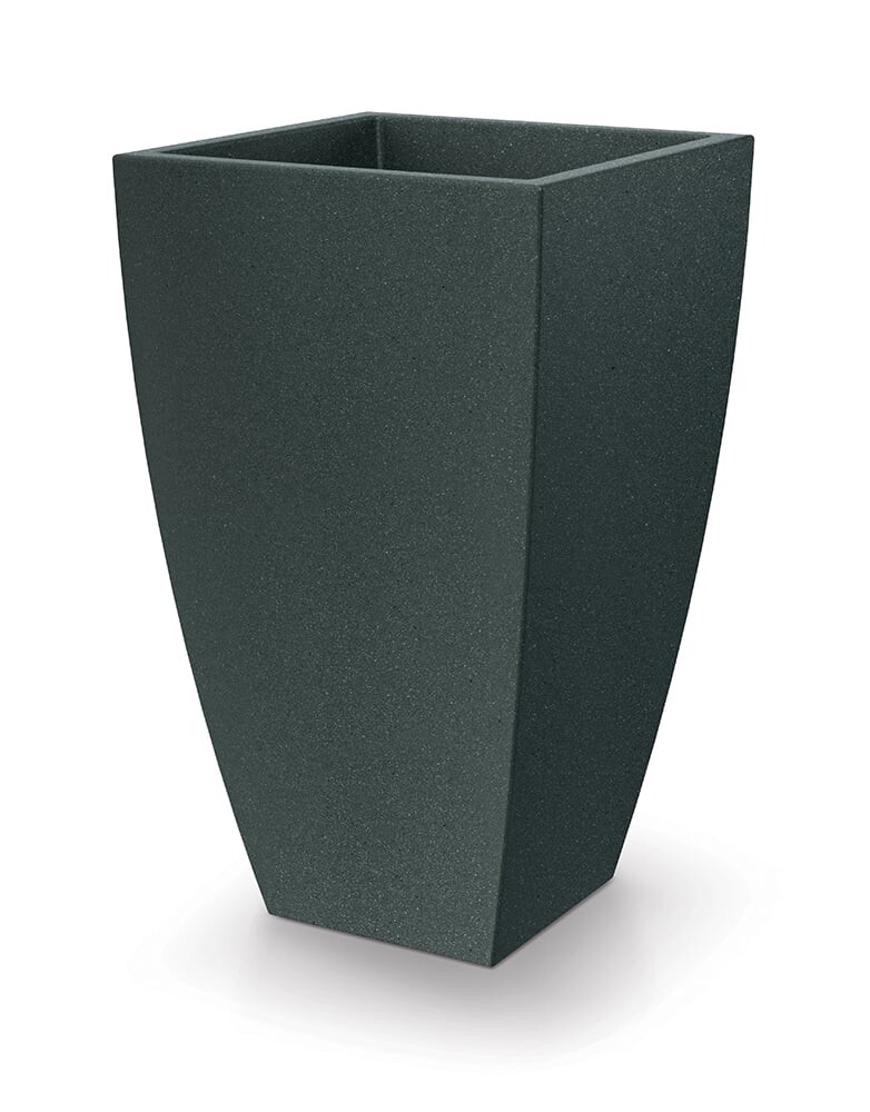 Ethick Květináč MOODA SQUARE 40 cm, černý granit