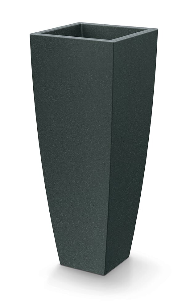 Ethick Květináč MOODA SQUARE HIGH 40 cm, černý granit